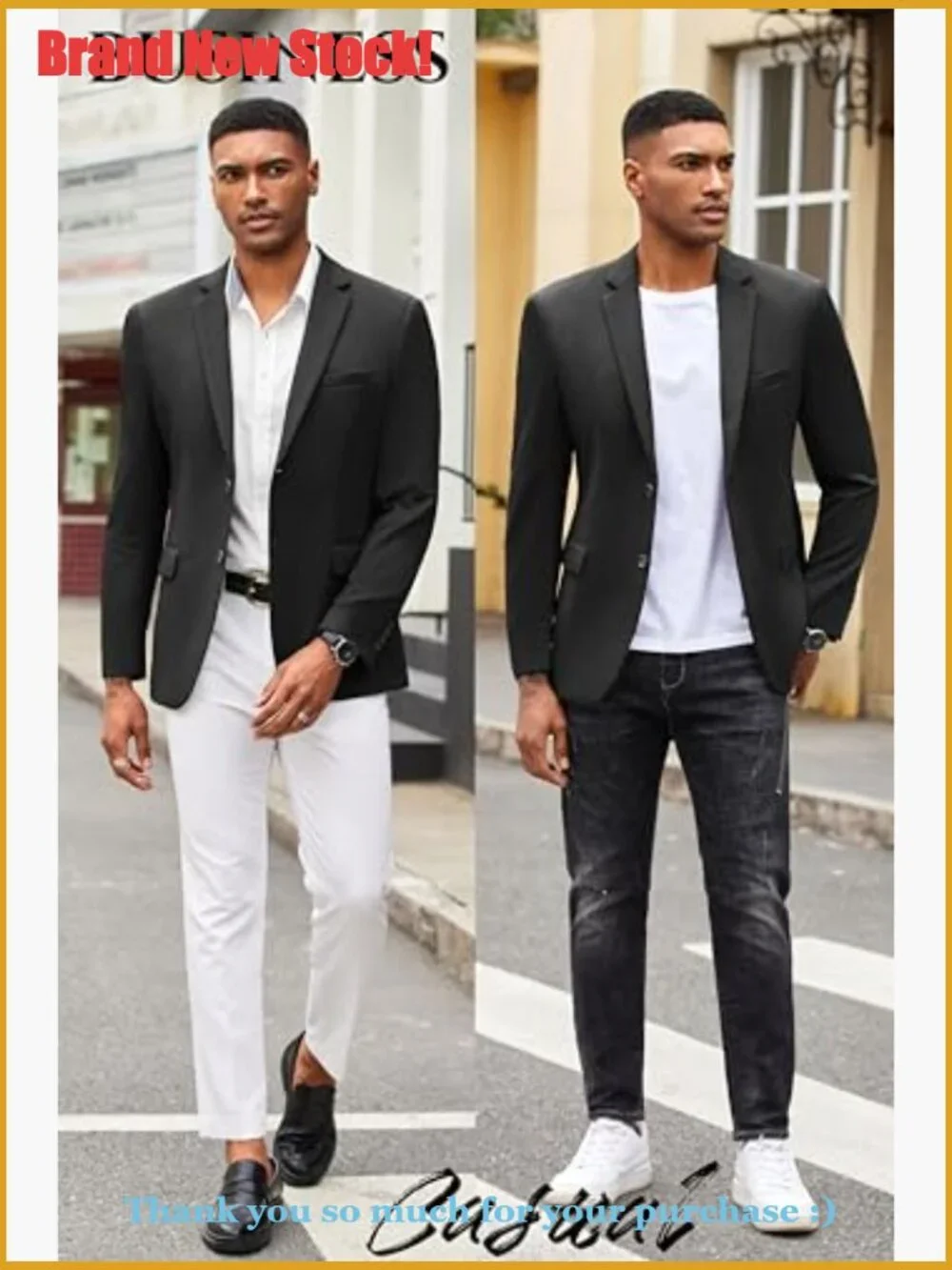 Lightweight Knit Sport Coat Slim Fit Blazer Two Button Casual